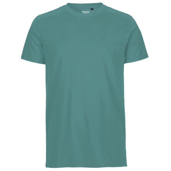 Neutral Férfi póló Fit organikus Fairtrade biopamutból - Teal | 2XL