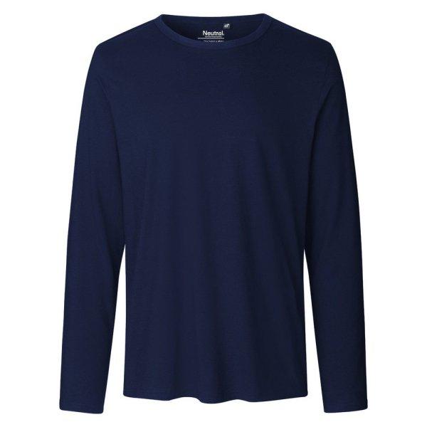 Neutral Hosszú ujjú férfi póló organikus Fairtrade biopamutból -
Tengerészkék | 4XL