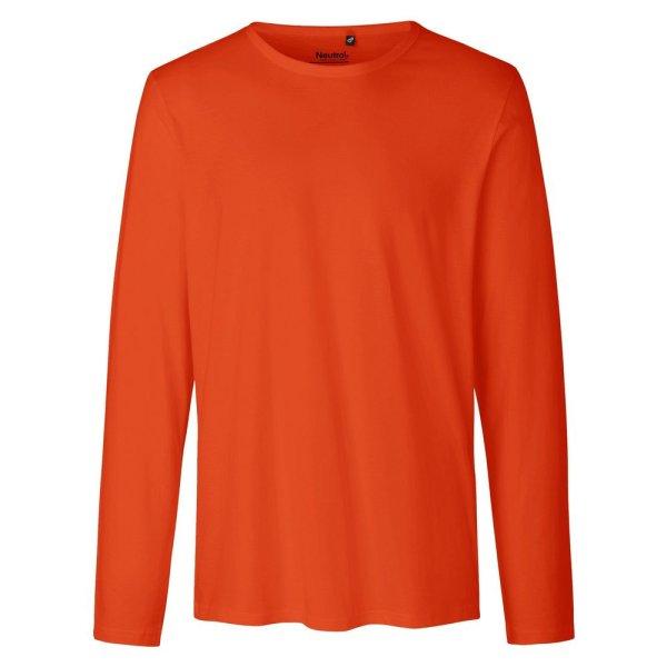 Neutral Hosszú ujjú férfi póló organikus Fairtrade biopamutból -
Narancssárga | 2XL