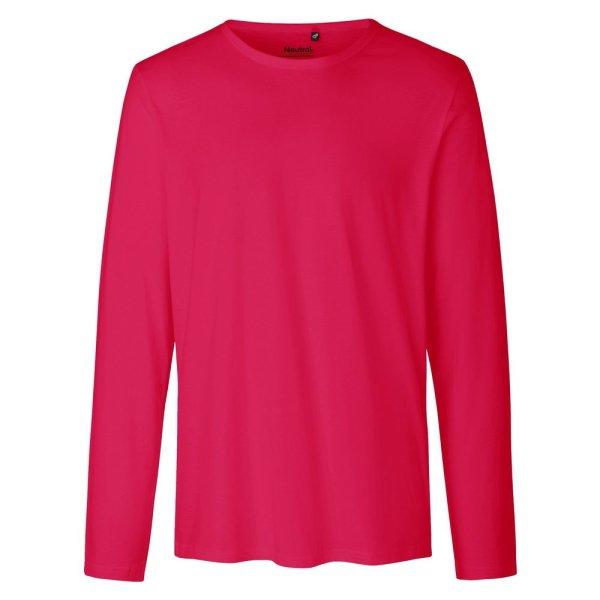 Neutral Hosszú ujjú férfi póló organikus Fairtrade biopamutból -
Rózsaszín | 3XL