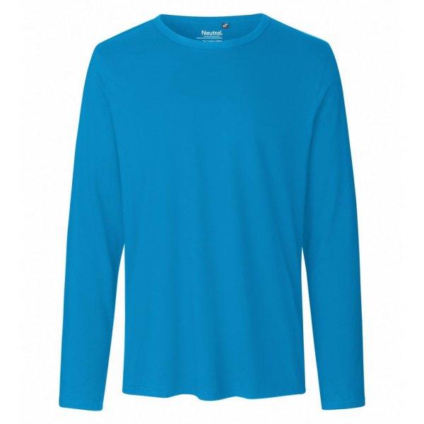 Neutral Hosszú ujjú férfi póló organikus Fairtrade biopamutból - Zafír
kék | 3XL