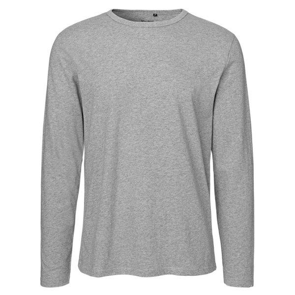 Neutral Hosszú ujjú férfi póló organikus Fairtrade biopamutból - Sportos
szürke | 4XL