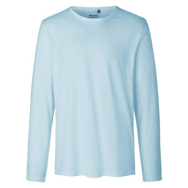 Neutral Hosszú ujjú férfi póló organikus Fairtrade biopamutból -
Világoskék | 2XL