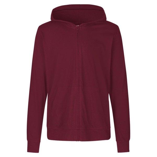 Neutral Könnyű cipzáras pulóver kapucnival organikus Fairtrade biopamutból
- Bordeaux | 2XL
