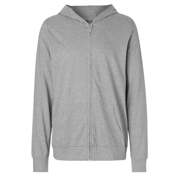 Neutral Könnyű cipzáras pulóver kapucnival organikus Fairtrade biopamutból
- Sportos szürke | 2XL