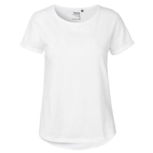 Neutral Női póló felhajtott ujjakkal organikus Fairtrade biopamutból -
Fehér | 2XL