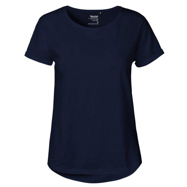 Neutral Női póló felhajtott ujjakkal organikus Fairtrade biopamutból -
Tengerészkék | 2XL