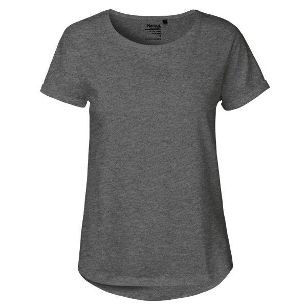 Neutral Női póló felhajtott ujjakkal organikus Fairtrade biopamutból -
Sötét melírozott | 2XL