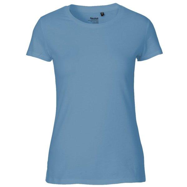 Neutral Női póló Fit organikus Fairtrade biopamutból - Dusty indigo | 2XL