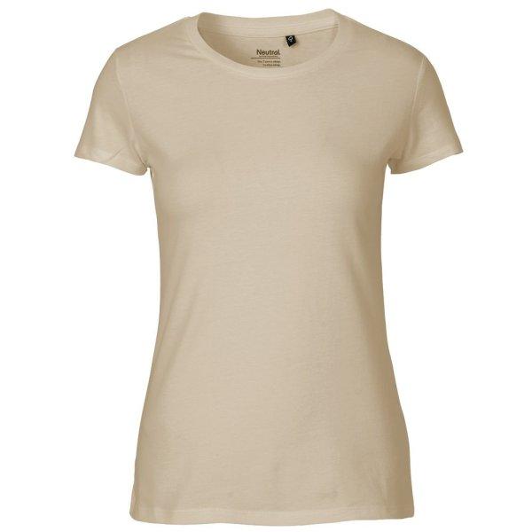 Neutral Női póló Fit organikus Fairtrade biopamutból - Homokszínű | 2XL