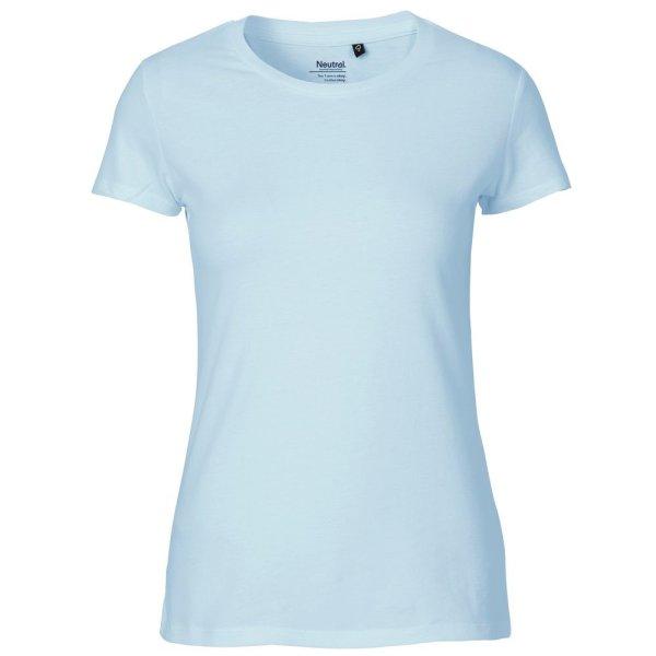 Neutral Női póló Fit organikus Fairtrade biopamutból - Világoskék | 2XL