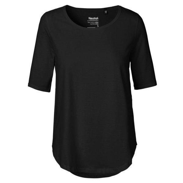 Neutral Női fél ujjú póló organikus Fairtrade biopamutból - Fekete | 2XL