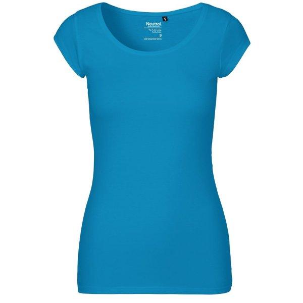 Neutral Női póló organikus Fairtrade biopamutból - Zafír kék | 2XL