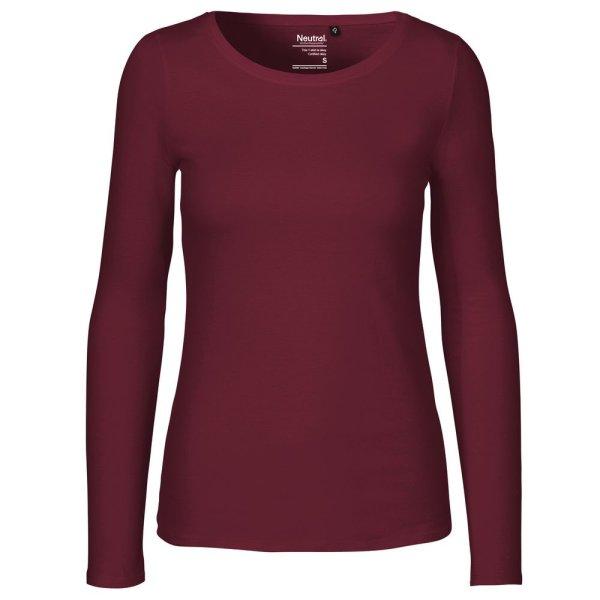 Neutral Hosszú ujjú női póló organikus Fairtrade biopamutból - Bordeaux |
2XL