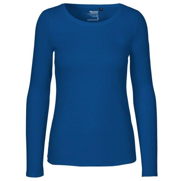 Neutral Hosszú ujjú női póló organikus Fairtrade biopamutból - Királykék
| 2XL