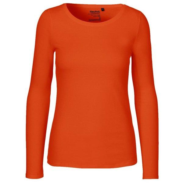 Neutral Hosszú ujjú női póló organikus Fairtrade biopamutból -
Narancssárga | 2XL