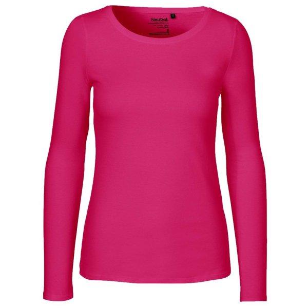Neutral Hosszú ujjú női póló organikus Fairtrade biopamutból - Rózsaszín
| 2XL