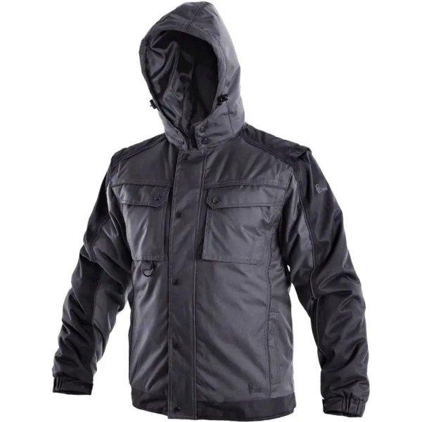 Canis (CXS) Férfi télikabát 2v1 CXS IRVINE - Szürke / fekete | 4XL