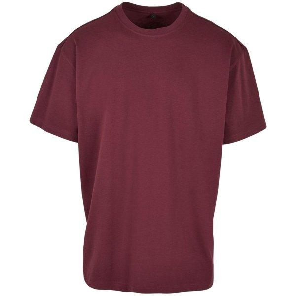 Build Your Brand Férfi póló Heavy Oversize Tee - Cherry | 3XL