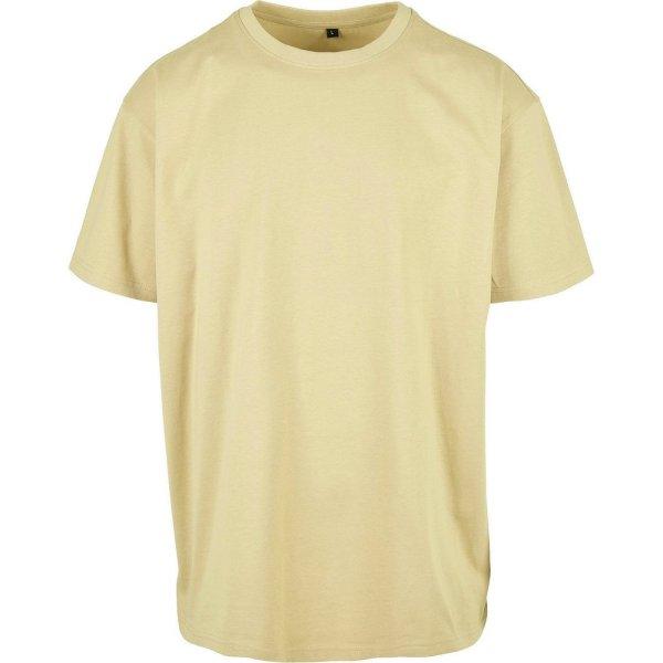 Build Your Brand Férfi póló Heavy Oversize Tee - Enyhén sárga | 4XL