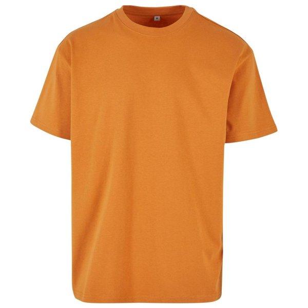 Build Your Brand Férfi póló Heavy Oversize Tee - Narancssárga | 5XL