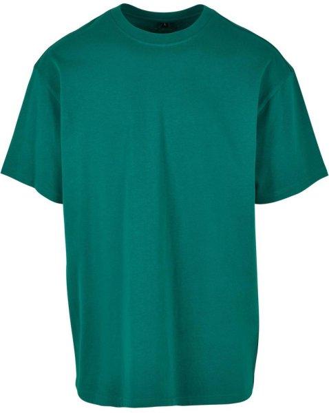Build Your Brand Férfi póló Heavy Oversize Tee - Zöld | 3XL
