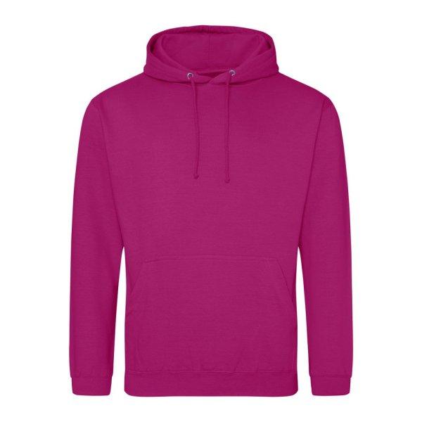 Just Hoods Pulóver College - Fuksziaszín | 3XL