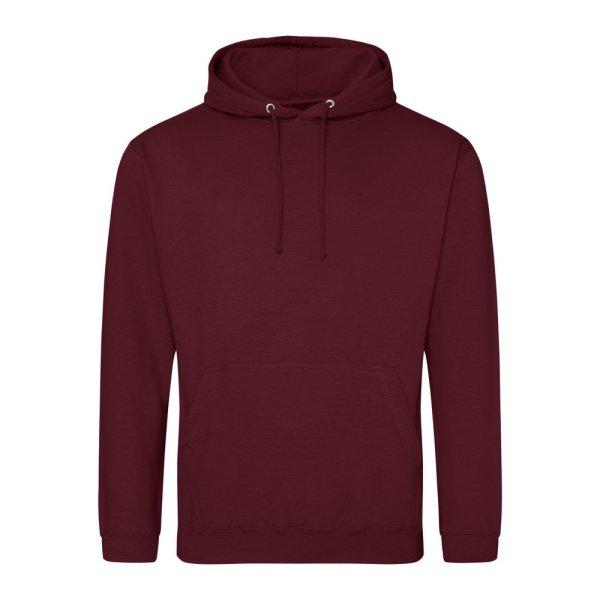 Just Hoods Pulóver College - Borvörös | 2XL