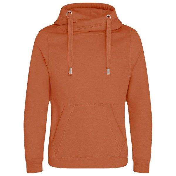 Just Hoods Pulóver keresztezett gallérral - Ginger biscuit | 2XL