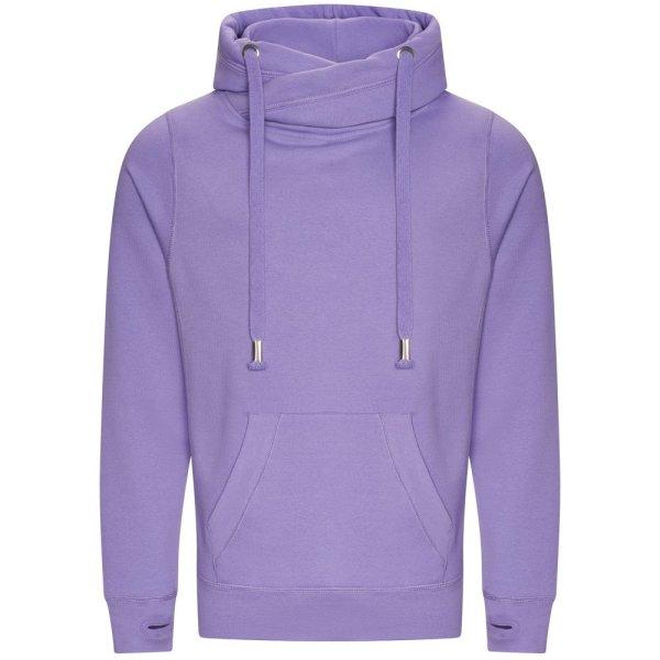 Just Hoods Pulóver keresztezett gallérral - Levendulaszín | 2XL
