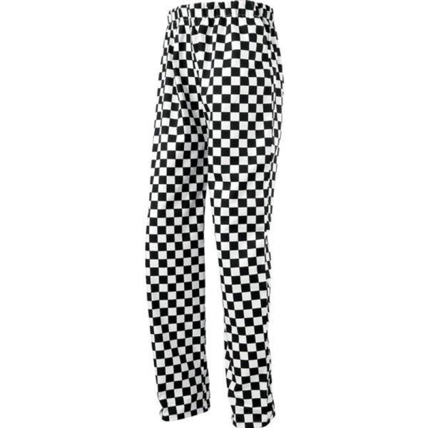 Premier Workwear Konyhai nadrág - Fekete / fehér | 3XL