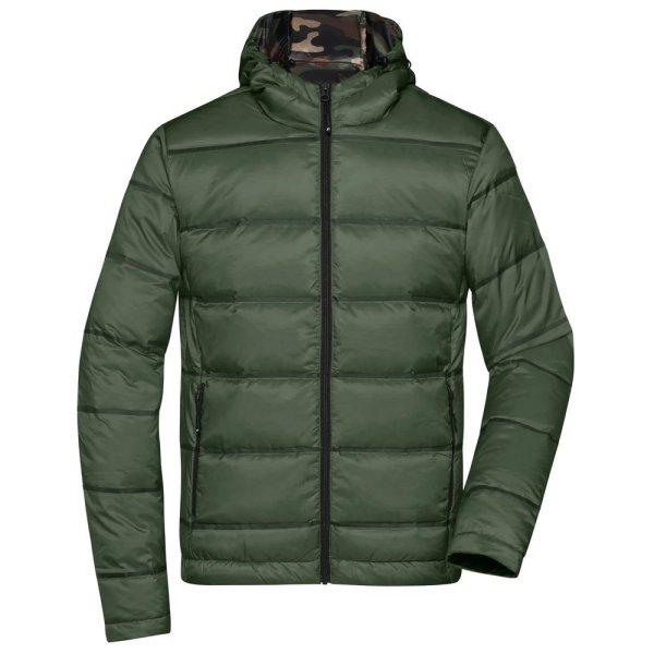 James & Nicholson (Daiber) Könnyű férfi dzseki kapucnival JN1152 - Olív /
terepszínű | 3XL