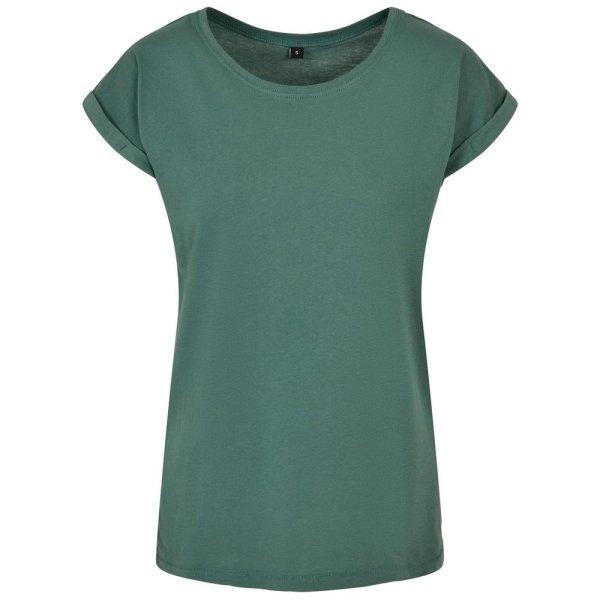 Build Your Brand Laza női póló felhajtott ujjakkal - Pale leaf | 4XL