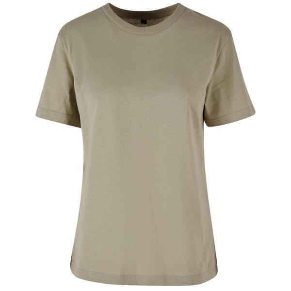 Build Your Brand Női oversize póló - Világos olív | 2XL