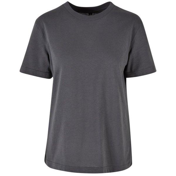 Build Your Brand Női oversize póló - Sötétszürke | 4XL
