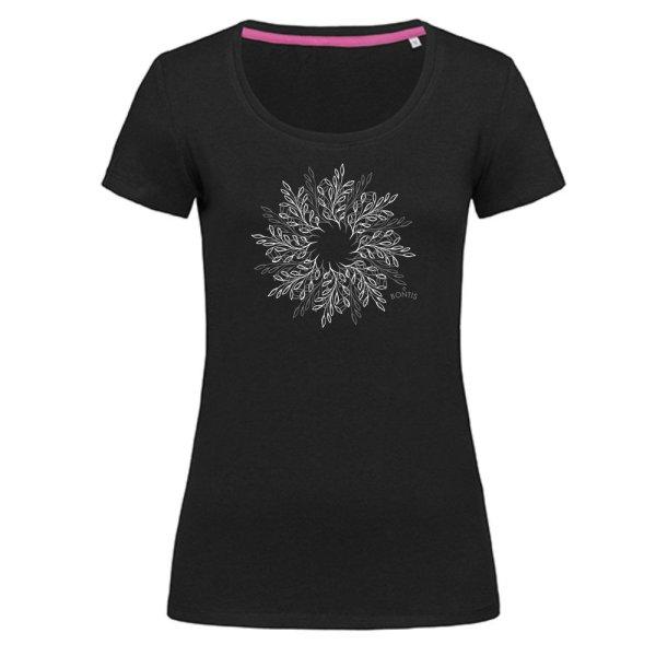 Bontis Női póló CIRCLEAF - Fekete | 2XL