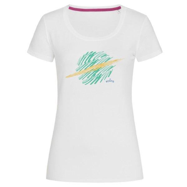 Bontis Női póló SATURN - Fehér / zöld | 2XL