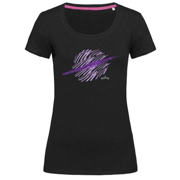 Bontis Női póló SATURN - Fekete / lila | 2XL