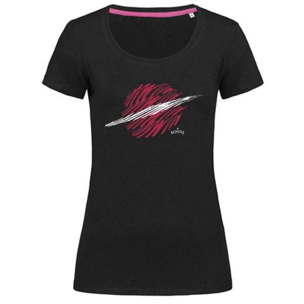Bontis Női póló SATURN - Fekete / rózsaszín | 2XL