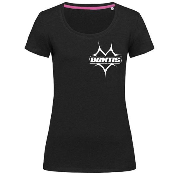 Bontis Női póló SPIKY HEART - Fekete | 2XL