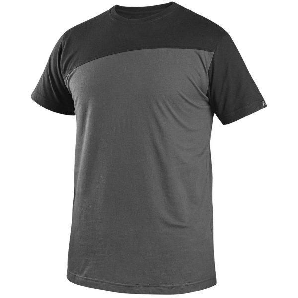 Canis (CXS) Férfi póló CXS OLSEN - Sötétszürke / fekete | 3XL