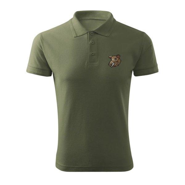 Bontis Pólóing vaddisznó hímzéssel - Khaki | 2XL