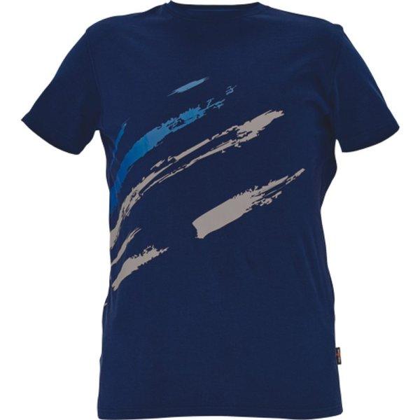 Cerva Rövid ujjú férfi póló MAAS - Sötétkék / királykék | 2XL