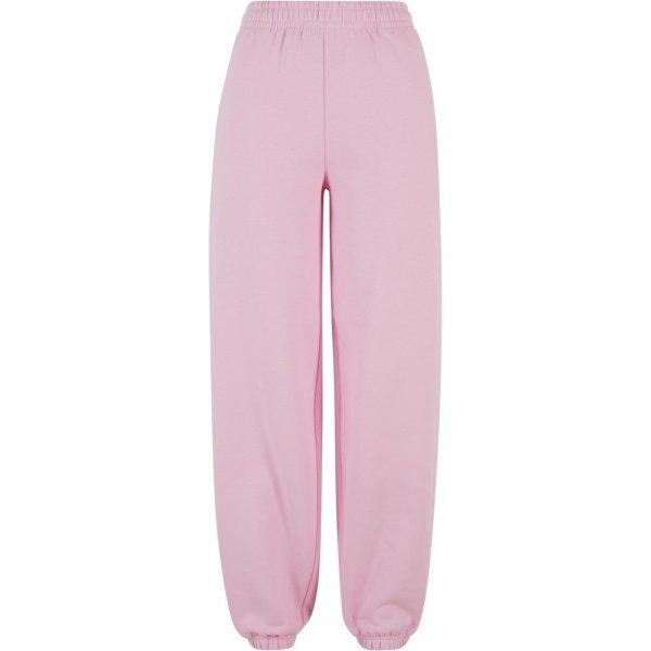 Build Your Brand Puha női melegítőnadrág Fluffy - Enyhén rózsaszín | 4XL