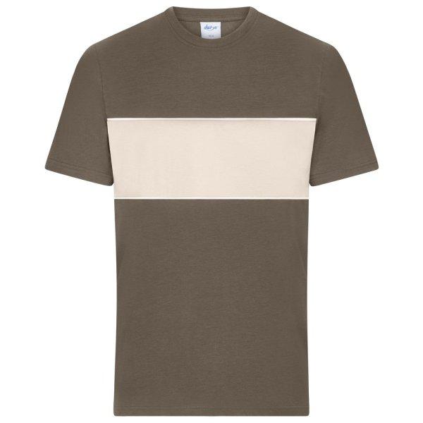 James & Nicholson (Daiber) Kontrasztcsíkos póló 8049 - Muddy brown / homokkő
| 2XL