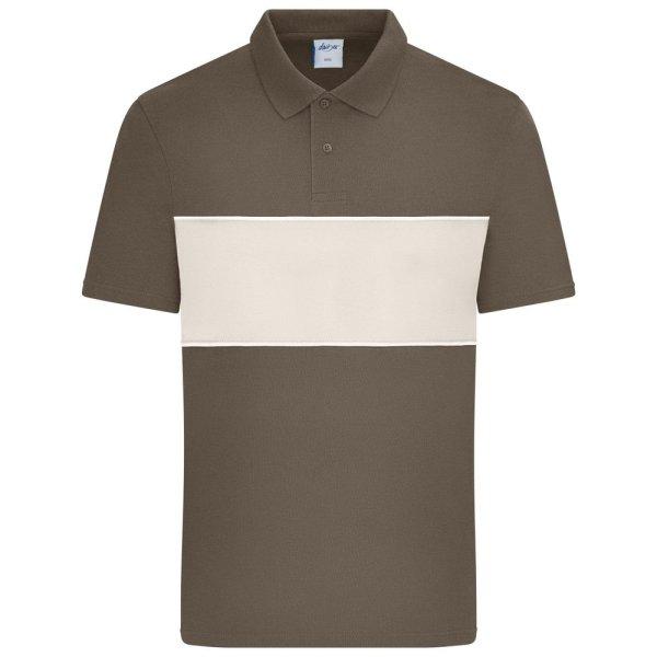 James & Nicholson (Daiber) Kontrasztcsíkos galléros póló 8050 - Muddy brown
/ homokkő | 3XL