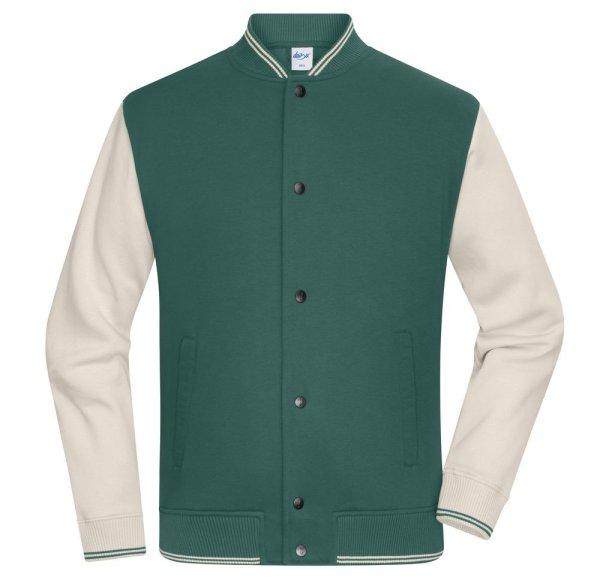 James & Nicholson (Daiber) Kétszínű College pulóver - Füstzöld / homokkő
| 3XL
