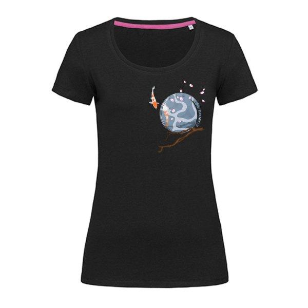 Bontis Női póló POND - Fekete | 2XL