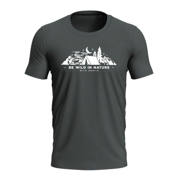 Bontis Póló BE WILD IN NATURE - Sötét pala | 2XL