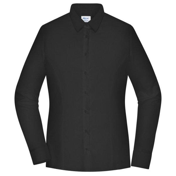 James & Nicholson (Daiber) Hosszú ujjú női ing JN1371 - Fekete | 2XL